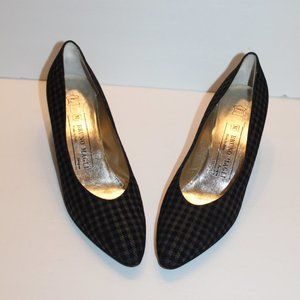 Bruno Magli Checkered Heels Women 8